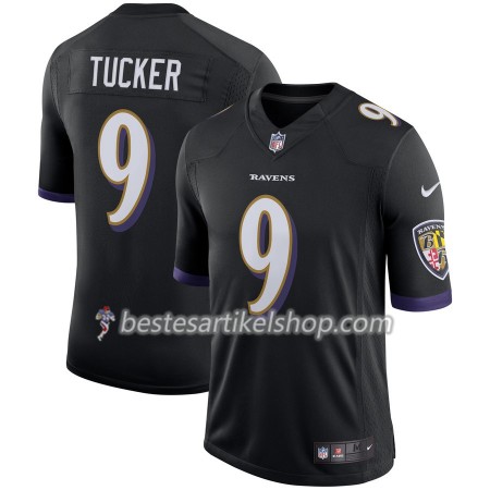 Herren Baltimore Ravens Trikot Justin Tucker 9 Nike Schwarz